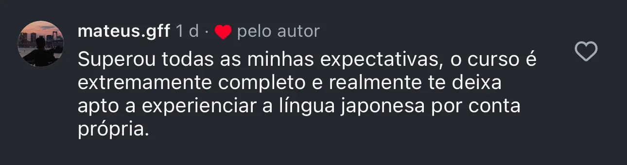 Depoimento do aluno Matheus